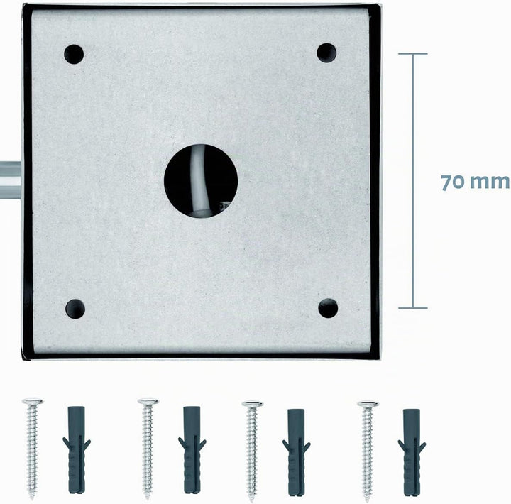 Libaro LED Kosmetikspiegel mit Sensor Verona eckig 5fach Vergrösserungsspiegel quadratisch Wandmonta