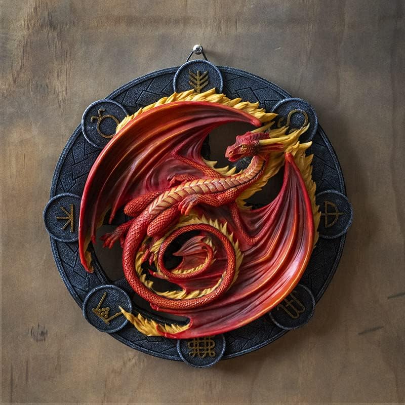 Wandrelief Drache Beltane by Anne Stokes 27 cm | Figur Statue Dragons of the Sabbats