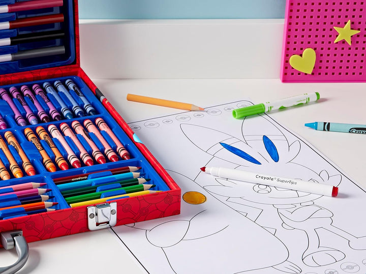 CRAYOLA - Pokémon Künstlerkoffer, Kreativ-Set mit 115 Teilen, ab 5 Jahren, 04-2931