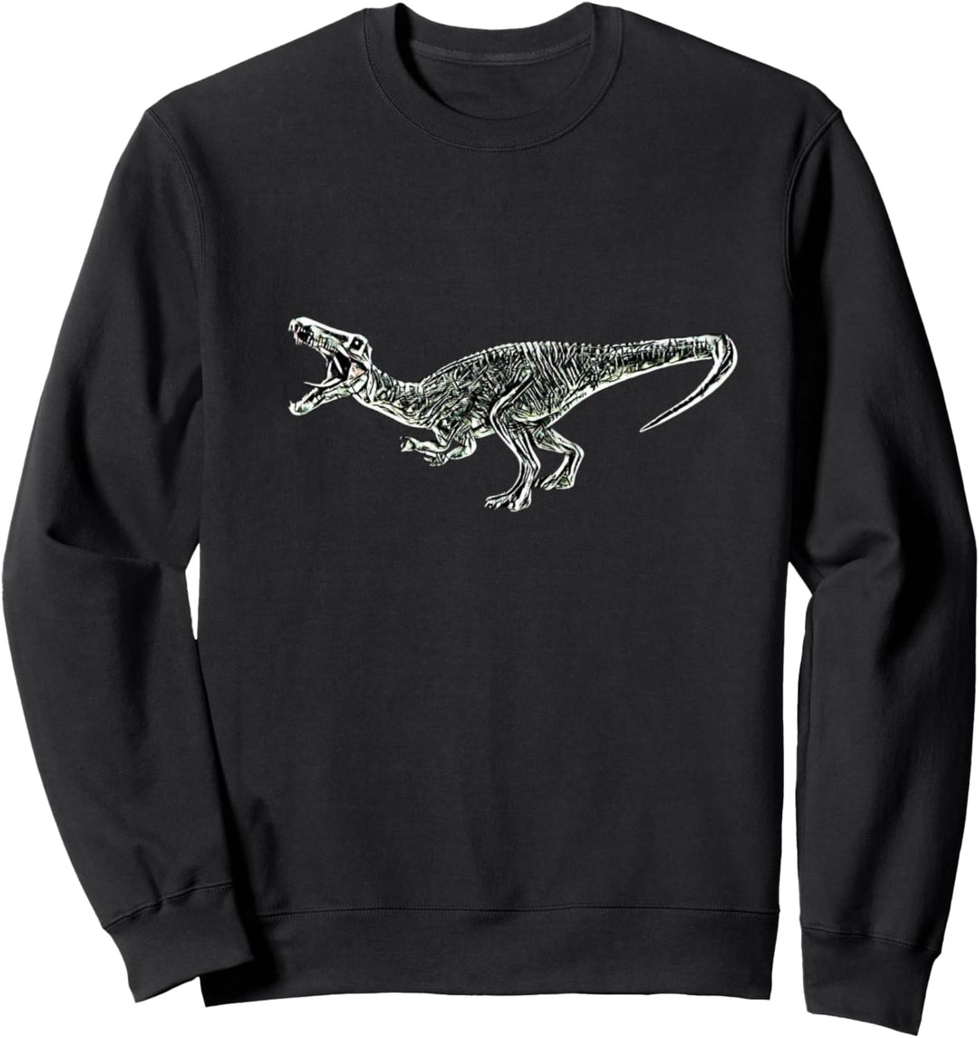 Baryonyx Dinosaurier Motiv Saurier Urzeit Zähne Dino Sweatshirt