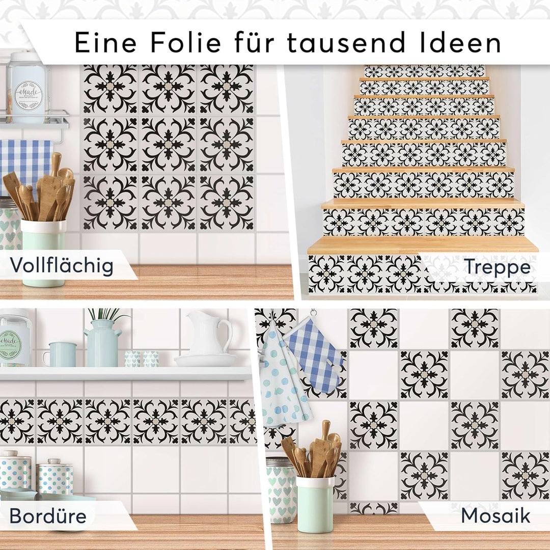 CREATISTO Mosaik Klebefliesen Stickerfliesen Fliesenfolie - Hochwertige Aufkleber Sticker für Fliese