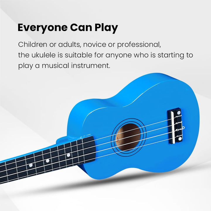 Winzz Sopran Ukulele Starter Kit für Anfänger mit Tasche, Clip-On Tuner, Zusätzlichen Saiten, Gurt,