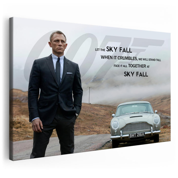 Artmazing | Daniel Craig Bild | James Bond Leinwand | Coole Wandbilder Wohnzimmer | Bild Daniel Crai