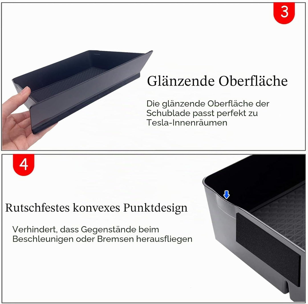 Jaronx für Tesla Modell S/X Cubby Schublade Tesla S/X Cubby Drawer for Tesla Model S/X Cubby Drawer,