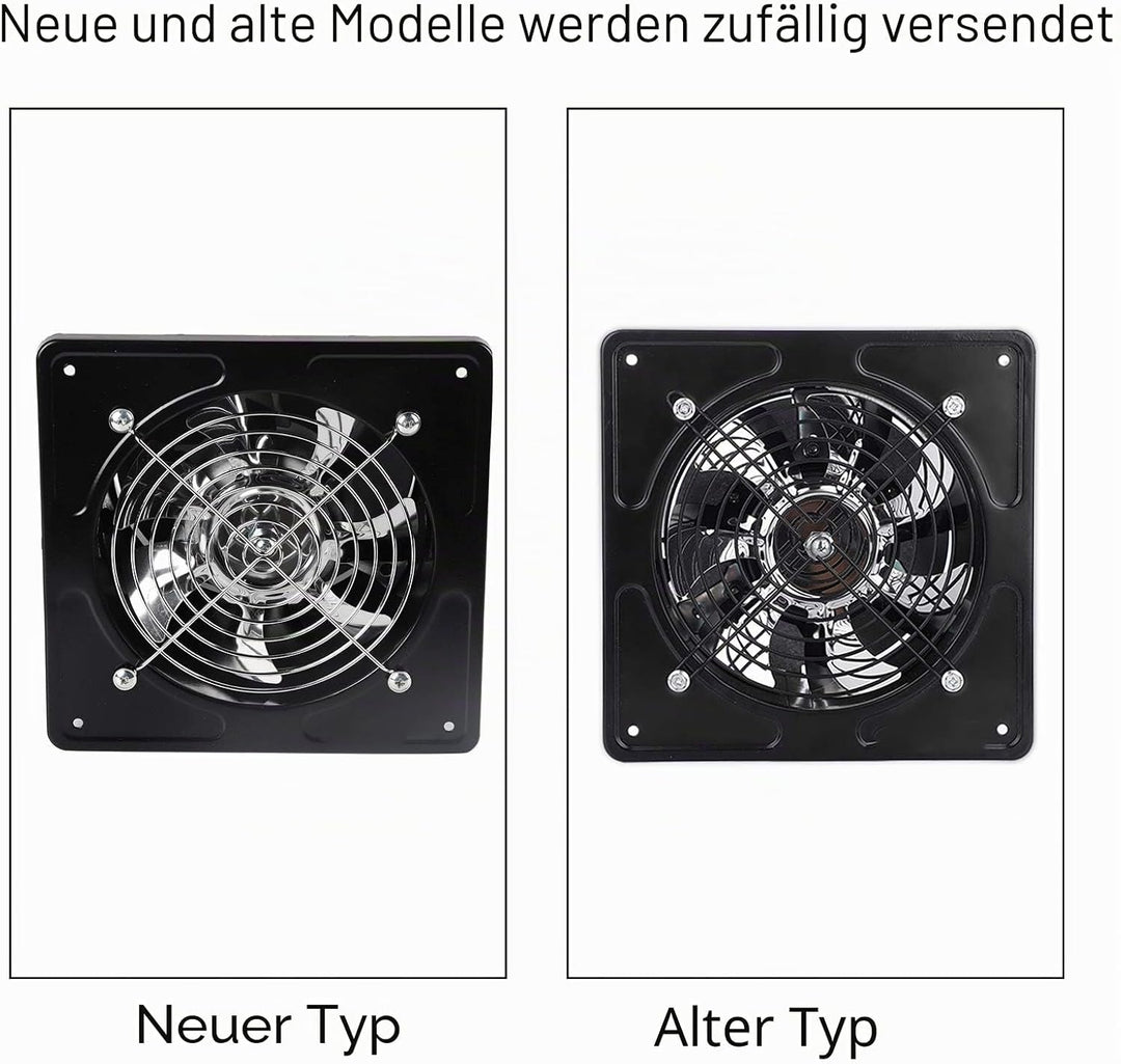 Tyenaza Abluftventilator Wandmontierter Abluftventilator Leiser Abluftventilator für Badezimmer und