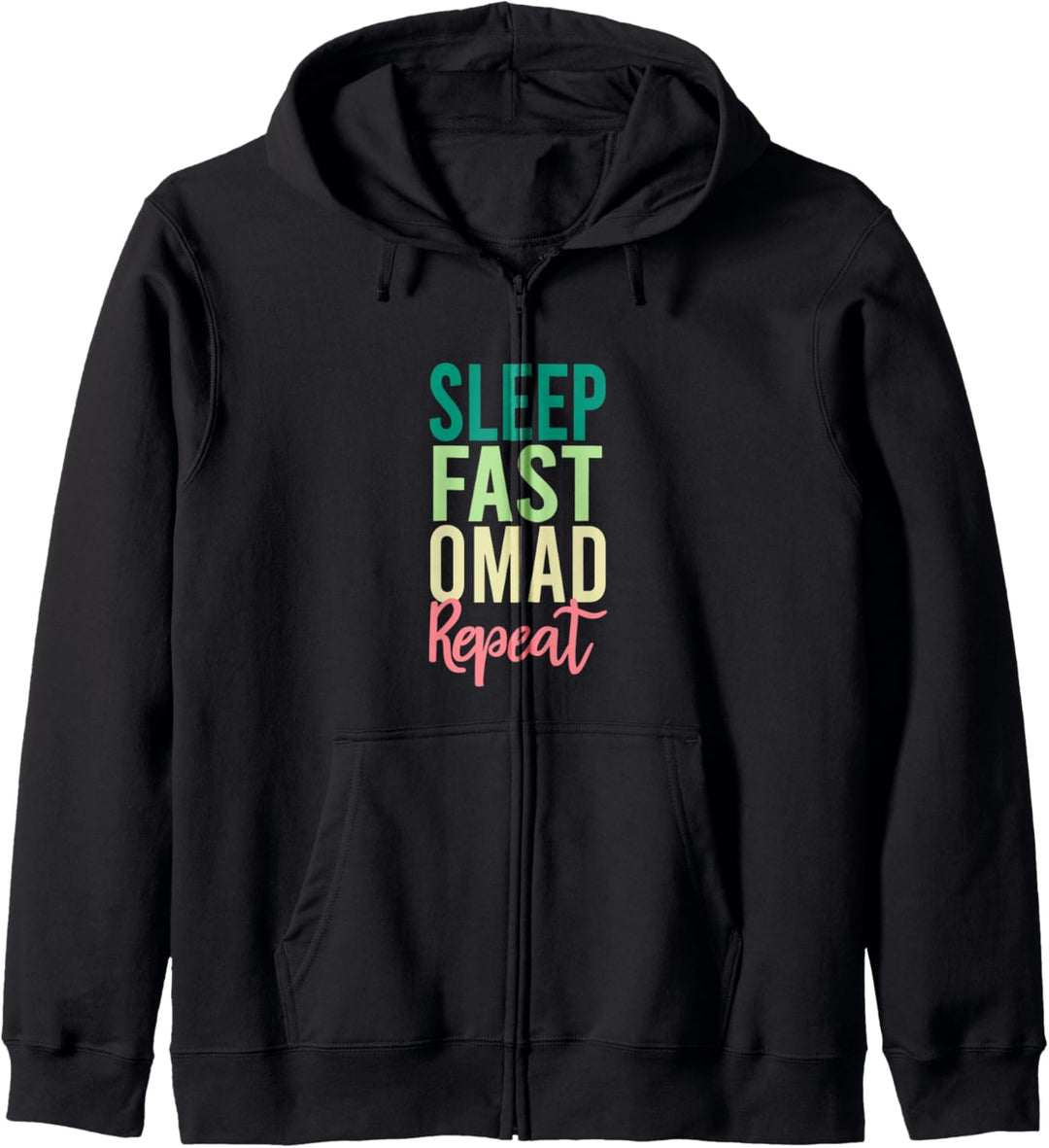 Intermittent Fasting OMAD Funny Retro Gift Kapuzenjacke