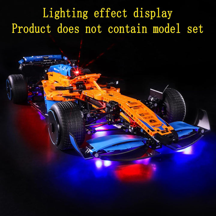 GEAMENT LED Licht-Set Kompatibel mit Lego McLaren Formel 1 F1- Beleuchtungsset für Technic 42141 Bau