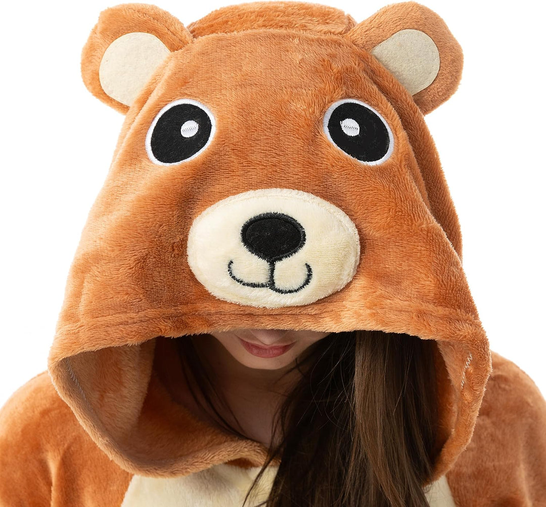 Katara 1744 (30+ Designs) Bären-Kostüm Belly, Unisex Onesie/Pyjama-Qualität für Erwachsene & Teenage