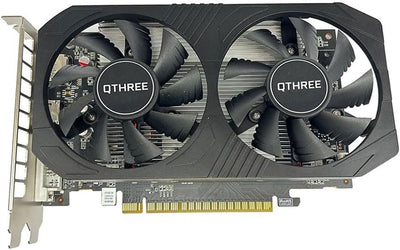 QTHREE GTX 1050 Ti 4GB Grafikkarte, 128-bit GDDR5, DisplayPort HDMI DVI, Computer GPU, Video Card fo