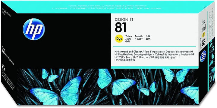 HP 81 gelb Original Druckkopf und Reiniger