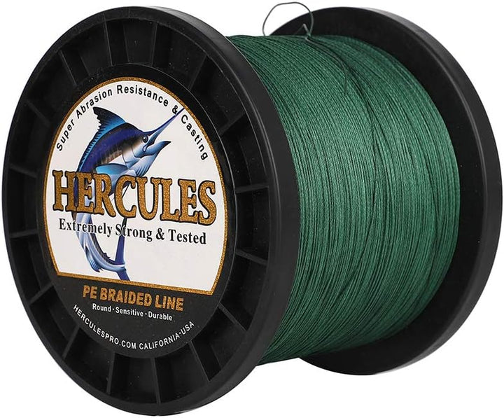 HERCULES Super Cast 100m - 2000m Yards Geflochtene Angelschnur 10lb - 300lb Test für Salzwasser Süss