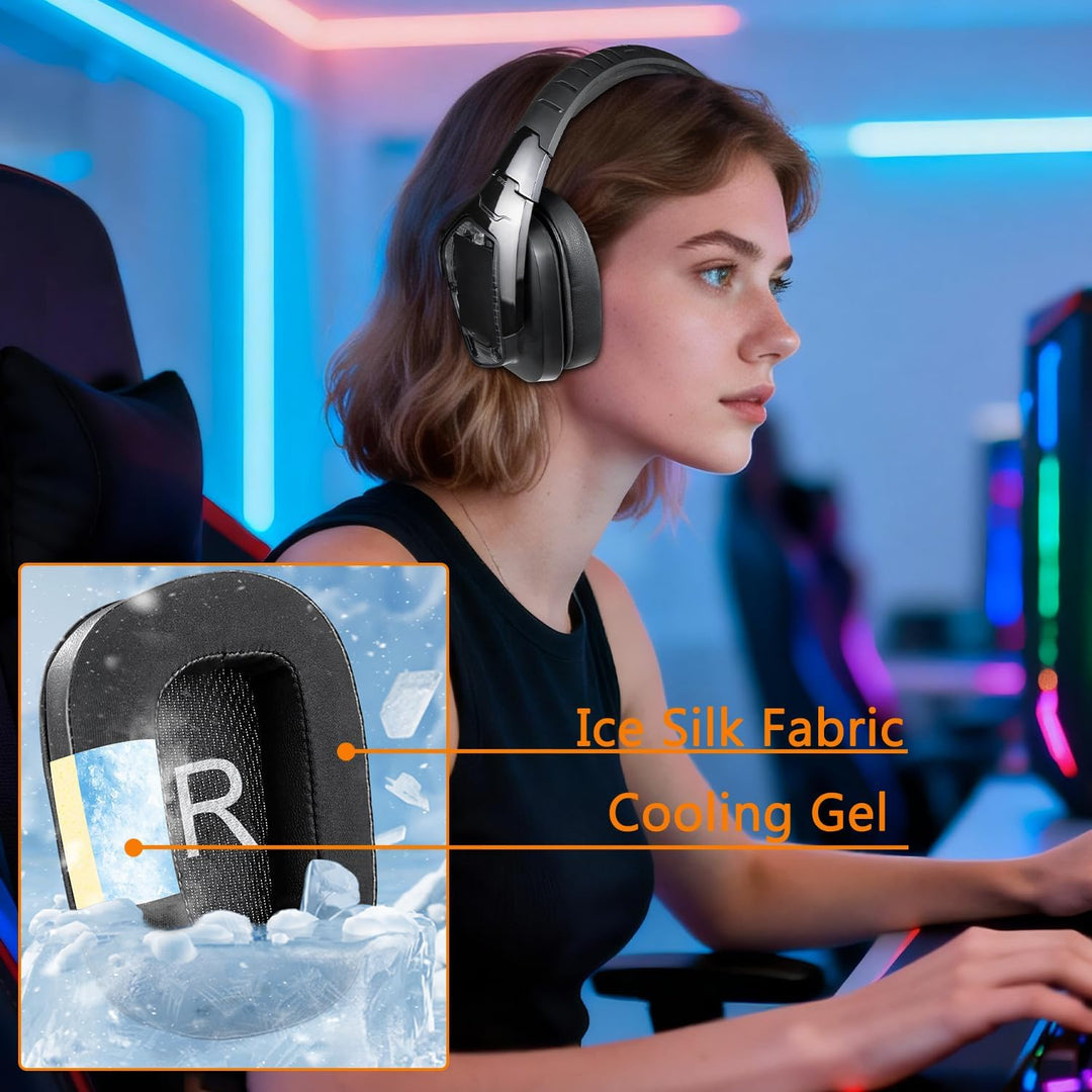 SOULWIT Kühlgel Ersatzpolster Ersatz Ohrpolster für Logitech G35 G930 G933 G933S G935 G633 G633S G63