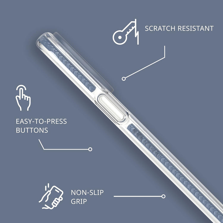 Tech 21 iPhone 14 Pro Max Evo Crystal Kompatibel mit MagSafe - Stossdämpfende & Kratzfeste Clear Pho