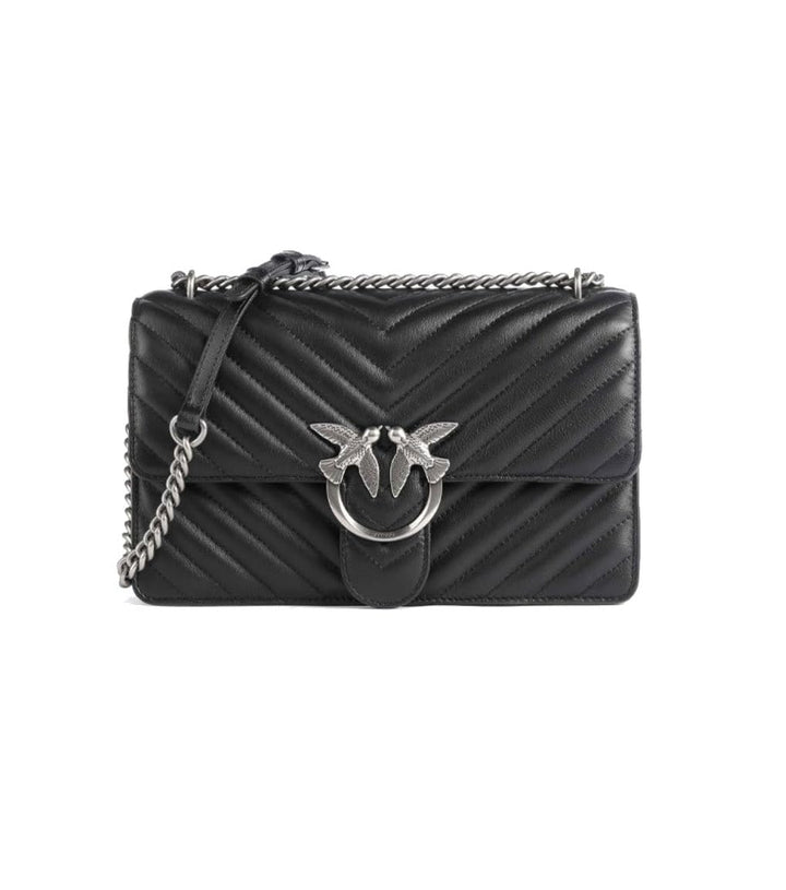 Pinko Damen Love One Classic Sheep Napp Liebe EINEN KLASSISCHEN DC-SCHAFNAPP Z99o_nero-old Silver, Z