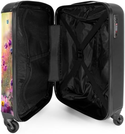 NoBoringSuitcases.com® Kinderkoffer Mädchen - Koffer Kinder - Hartschalenkoffer Einhorn - Koffer Ros