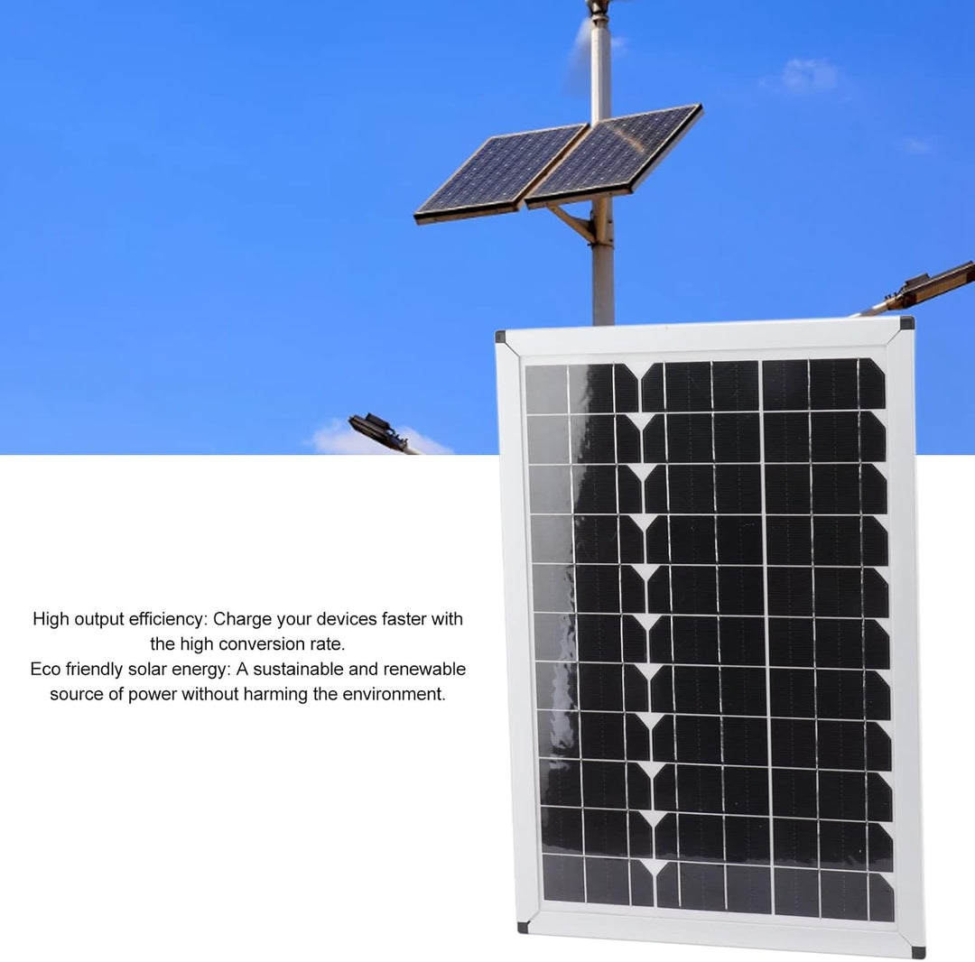 100W Solar Panel Kit E mit 20A 12 V 24 V Controller für das Camping des Autos
