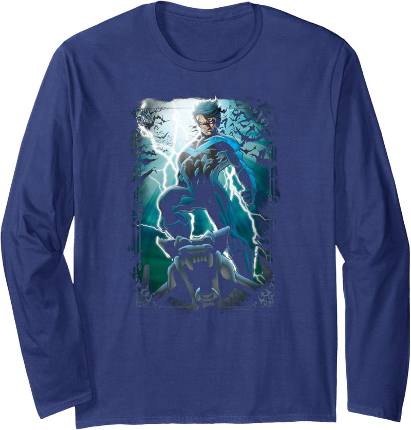 Batman Nightwing Night Light Langarmshirt