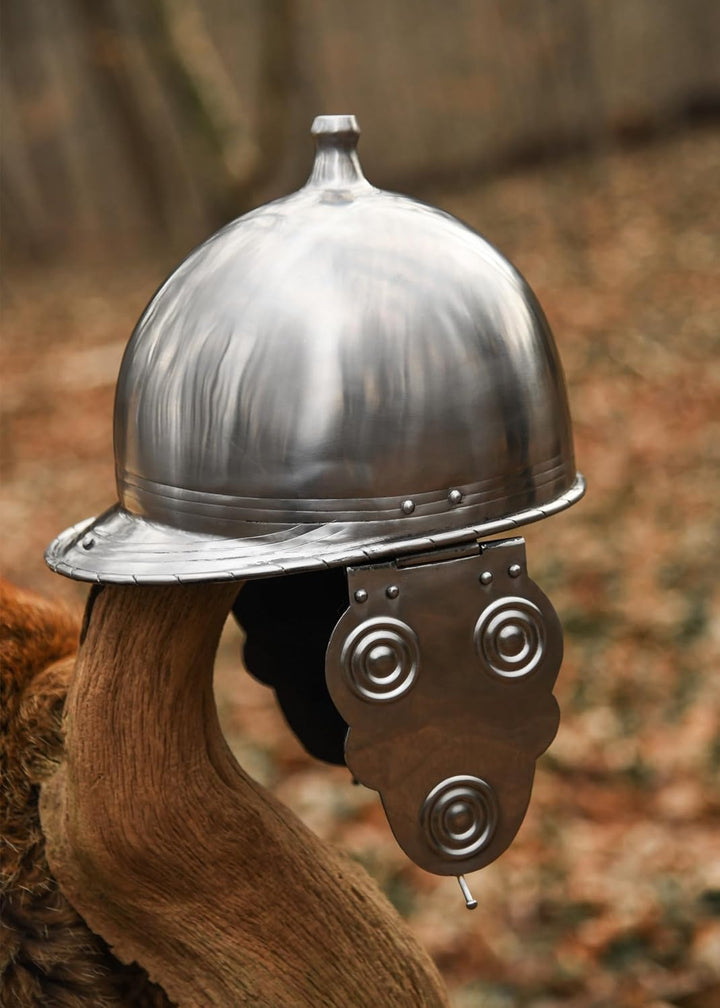 Keltischer Helm Montefortino, Stahl schaukampftauglich Ritterhelm LARP Wikinger