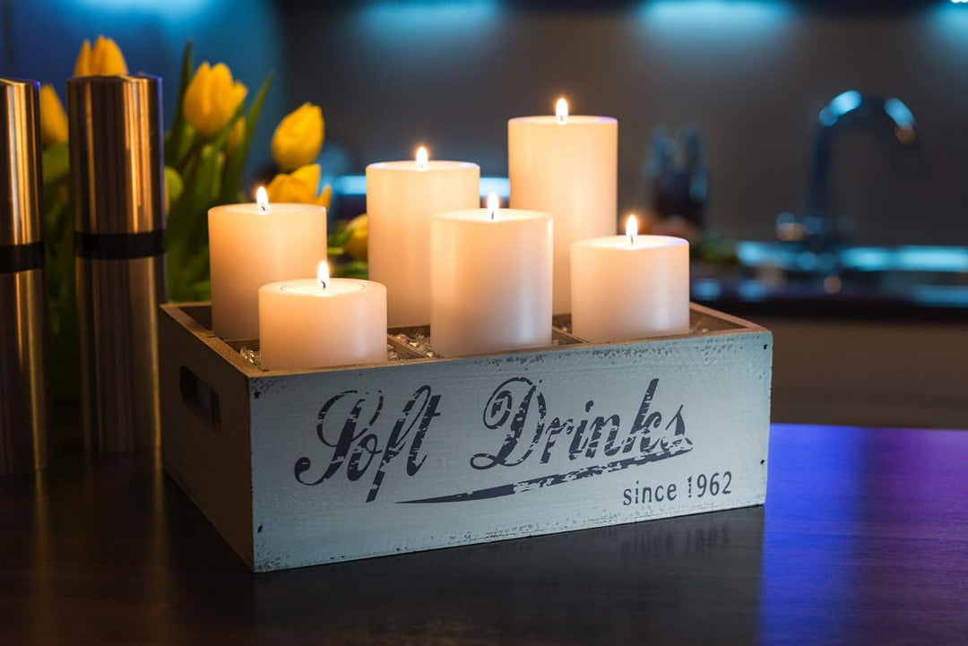 Qult Farluce Trend • Teelichthalter in Kerzenform • Kerze • Kunststoffkerze in Kerzenoptik • Teelich