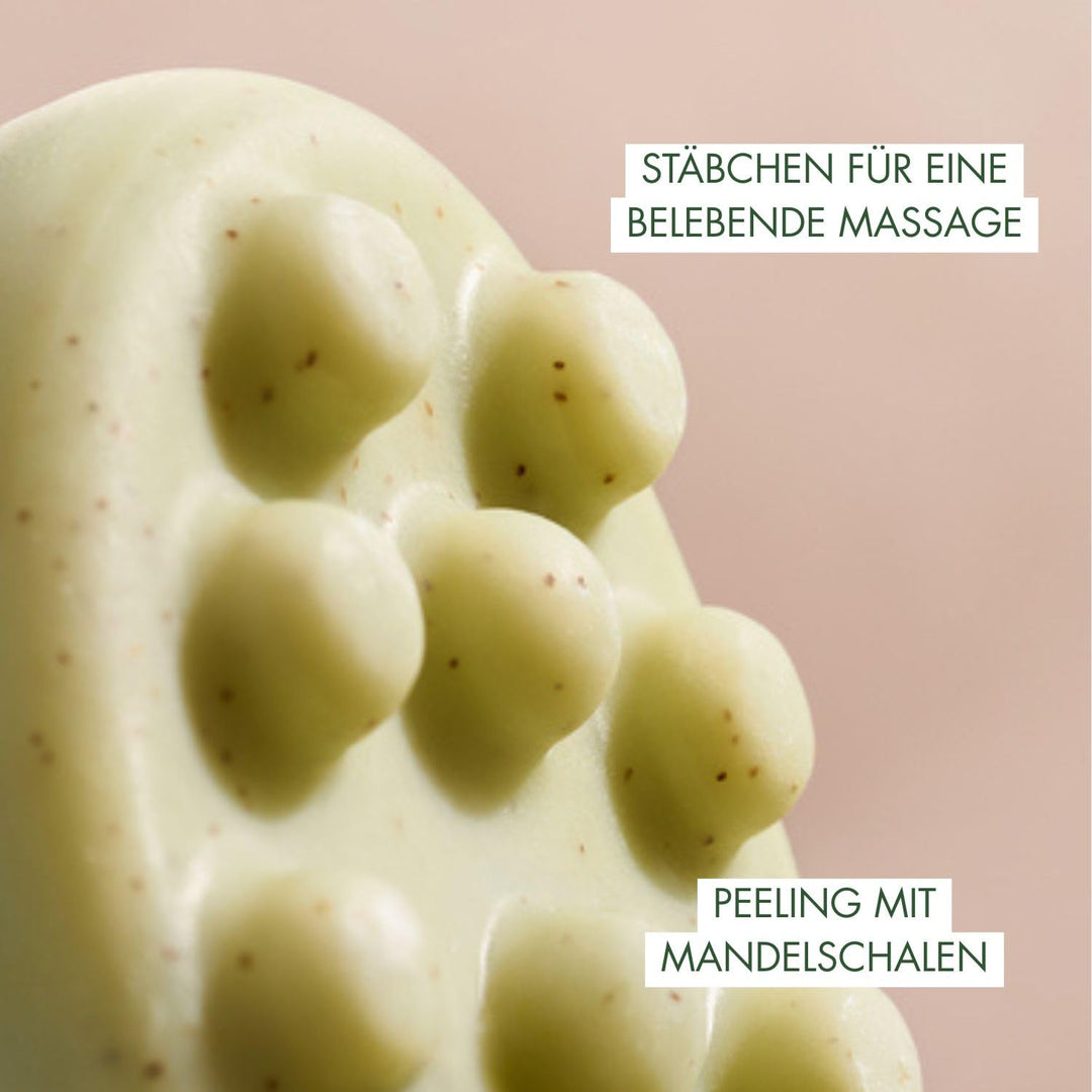 Melvita – Sanfte Peeling-Seife – L'Or Végétal – Peelt und verfeinert das Hautbild – Für trockene Hau