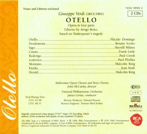 The RCA Opera Treasury - Othello, Audio-CD