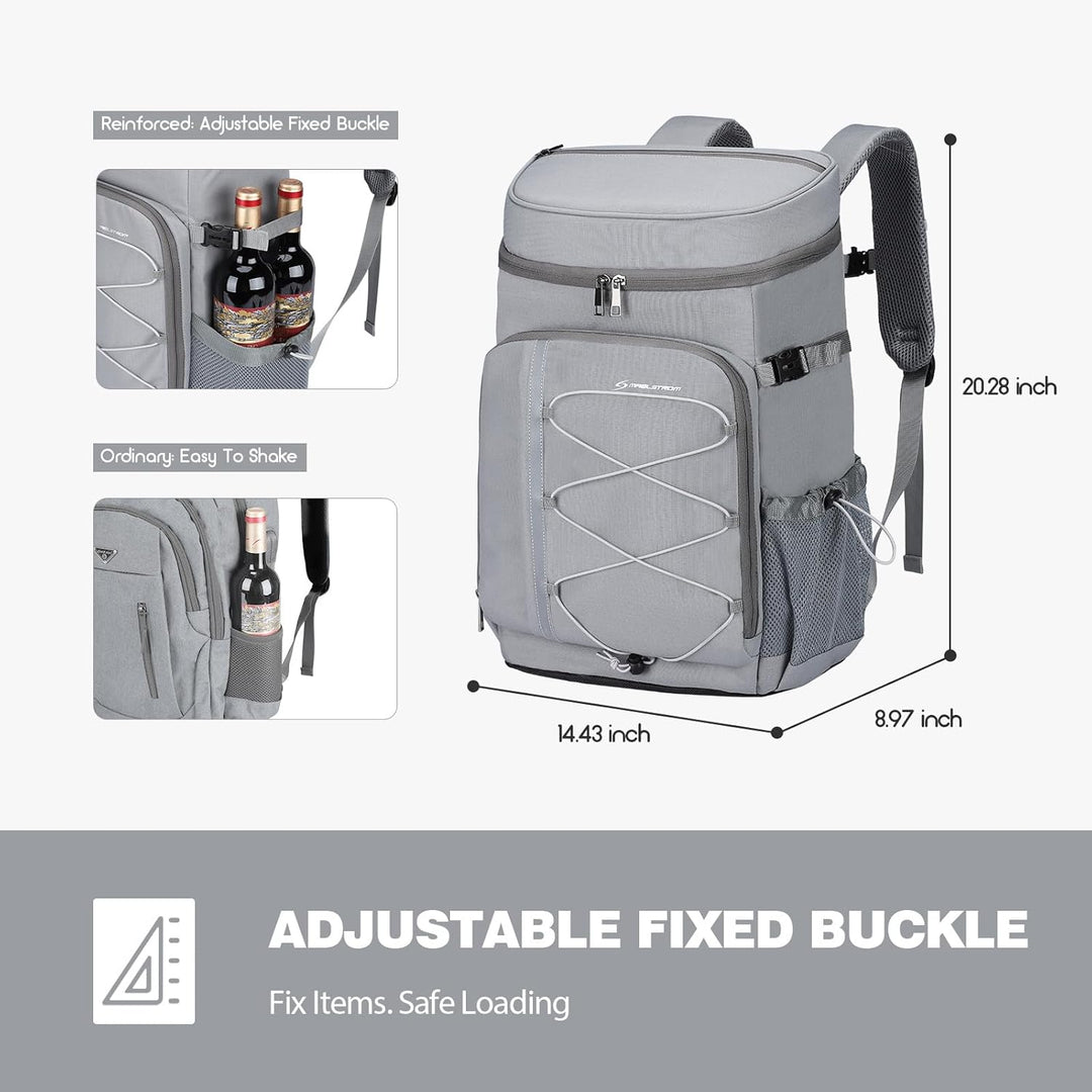 Maelstrom Kühlrucksack 35/50 Dosen, Isolierter Cooler Rucksack Auslaufsicher, Grosse Kühltasche Ruck