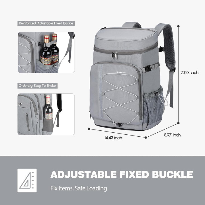 Maelstrom Kühlrucksack 35/50 Dosen, Isolierter Cooler Rucksack Auslaufsicher, Grosse Kühltasche Ruck