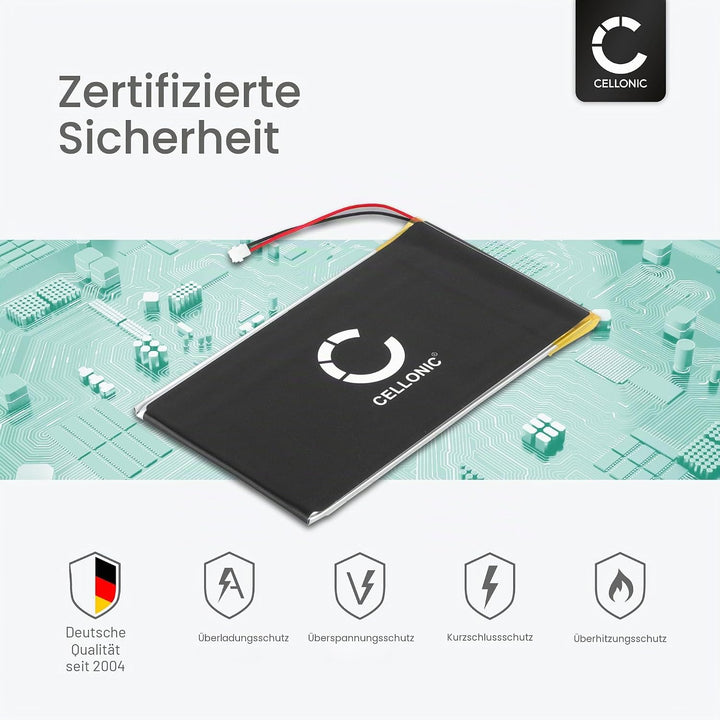 CELLONIC, Akku für Tablet kompatibel mit Kobo Aura, H2O, Glo HD, kompatibel mit Pocketbook PR-285083