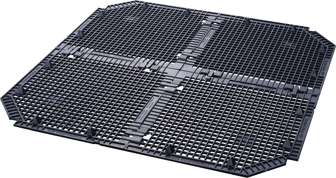 GARANTIA Bodengitter Thermo- / ECO-King 400 Liter schwarz - Bodengitter für Komposter, Garten, Kompo