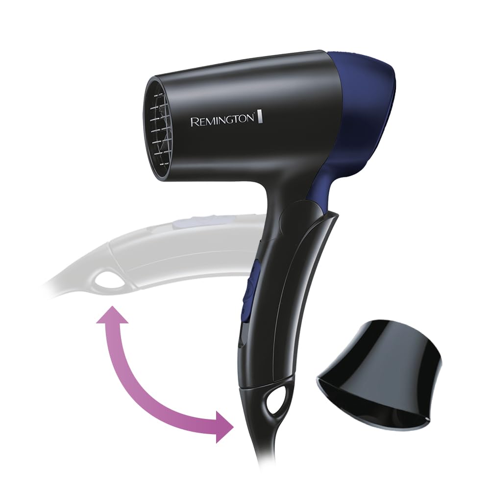 Remington Haartrockner [extrem klein & klappbar] On The Go (1400 W, weltweite Spannungsanpassung 120