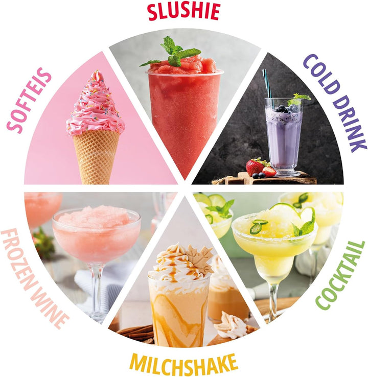 Unold 2in1 Slush- & Softeismaschine Sofia in Creme | mit leiser Kompressor Kühlung, 5 Programme, 2L