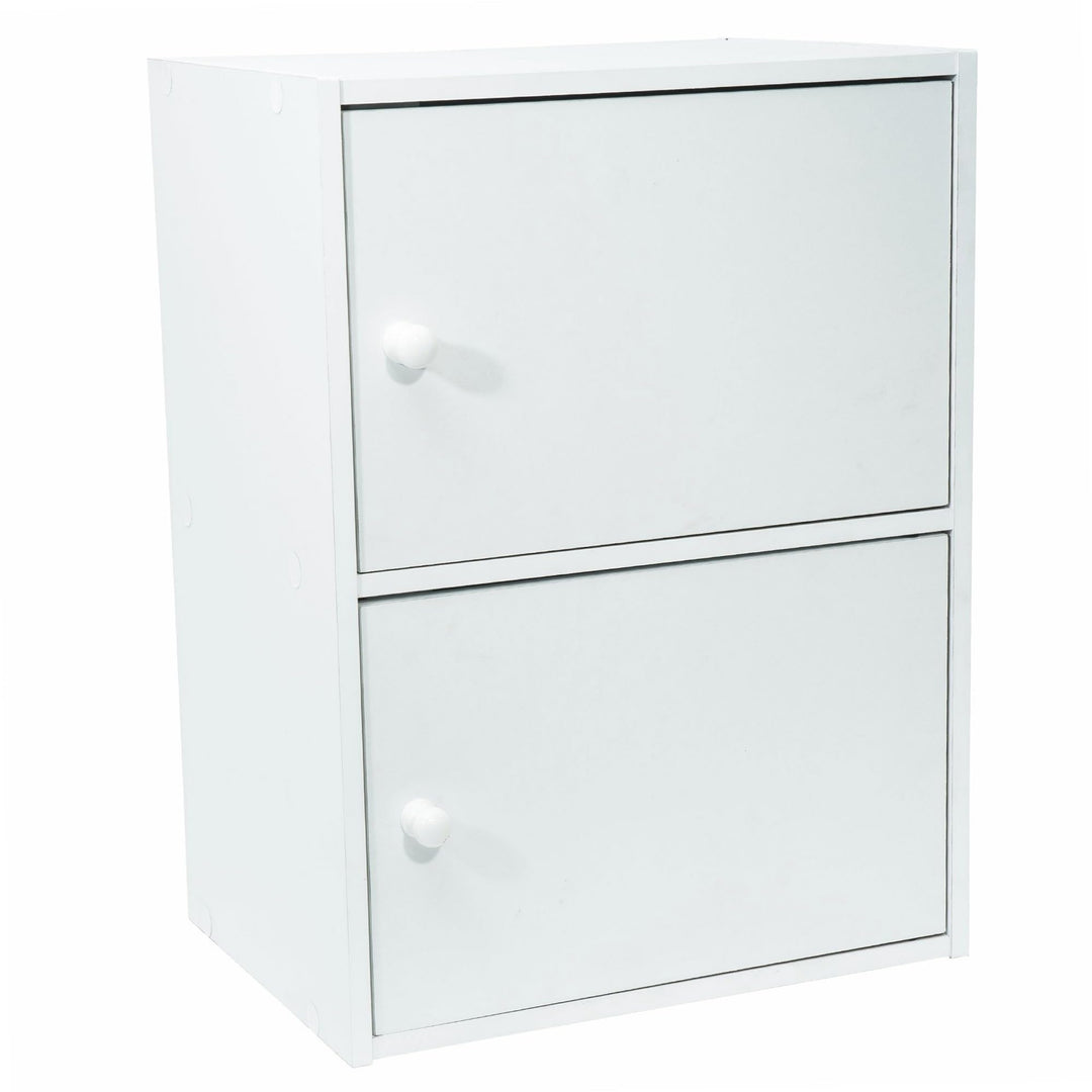 WERKA PRO Weisses Möbel mit Türen 2 Türen (54 x 40 x 29 cm) 2 Türen (54 x 40 x 29 cm) Weiss, 2 Türen