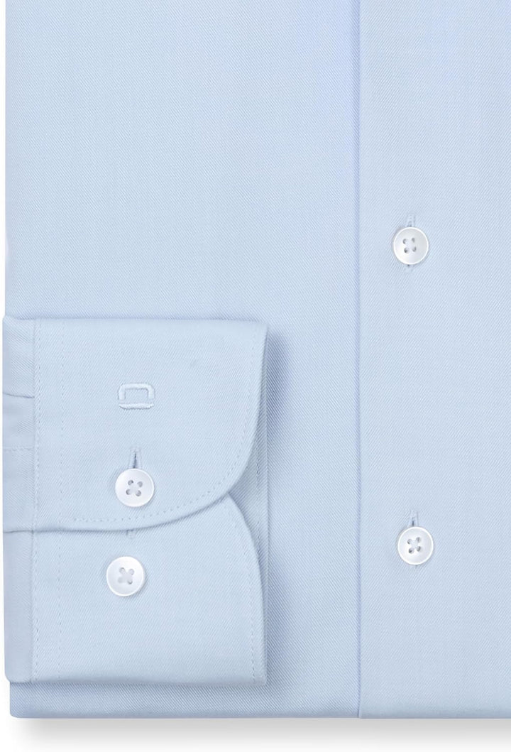 OLYMP Herren Oberhemd Langarm Luxor.24.Seven,Twill,modern fit,Global Kent 37 Bleu 11, 37 Bleu 11