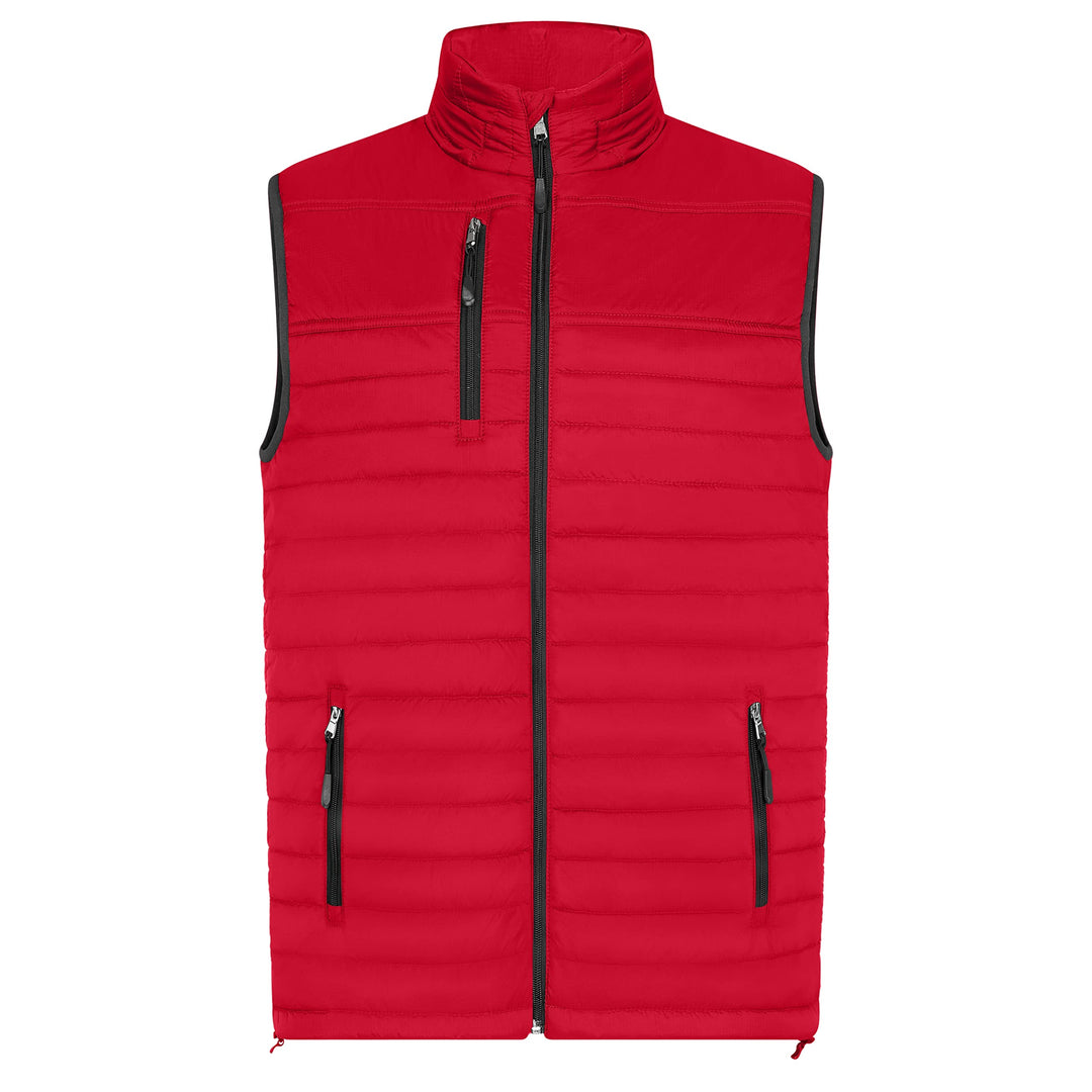 HRM Herren Hooded Performance Body Warmer I Fair Trade Outdoor Weste, 100 g/m² I Aus 100% leichtem &