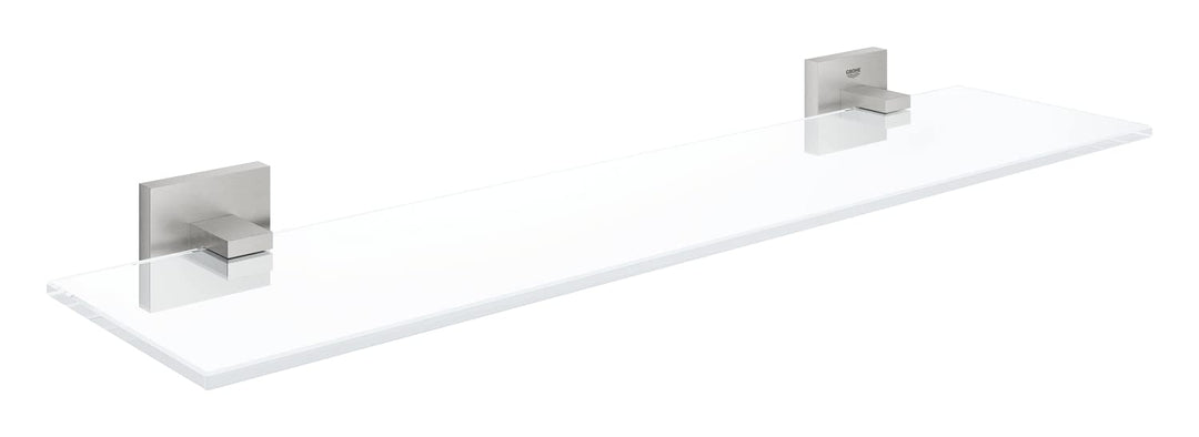 GROHE Start Cube - Glasablage (Stichmass: 380 mm, verdeckte Befestigung, Material: Glas/Material), s