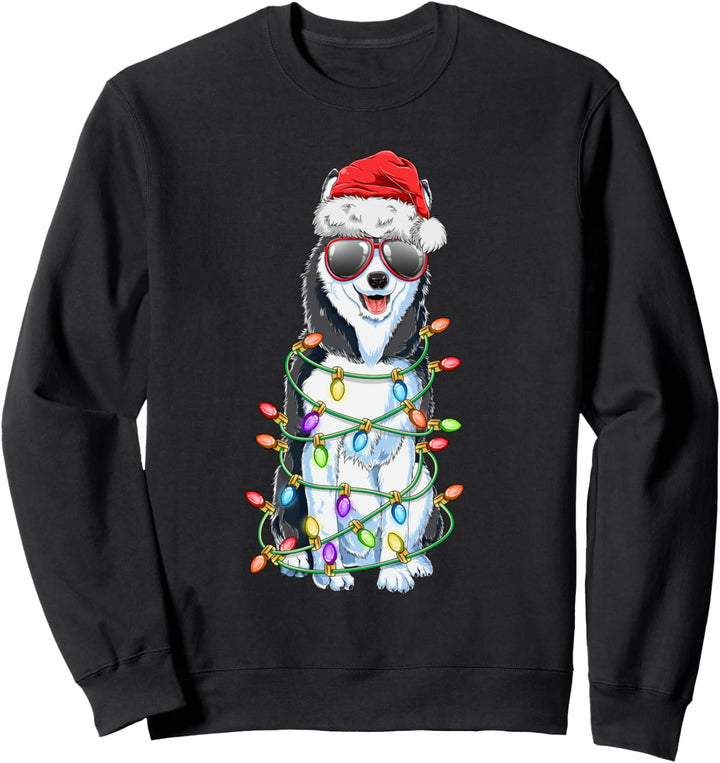 Sibirischer Husky Weihnachten Geschenk Hunde Huskies Sweatshirt