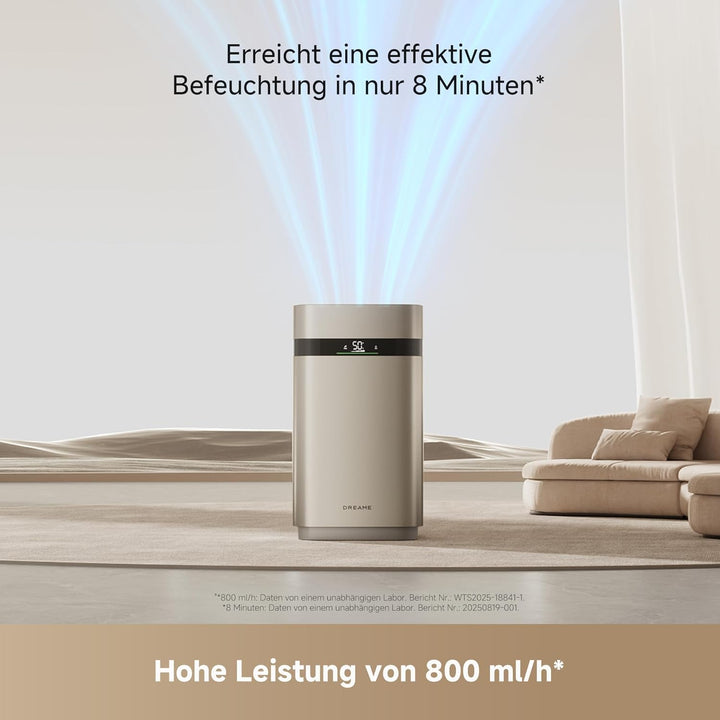 dreame H40 Luftbefeuchter – nebelfreier Verdunstungsluftbefeuchter mit einer Befeuchtungsleistung vo