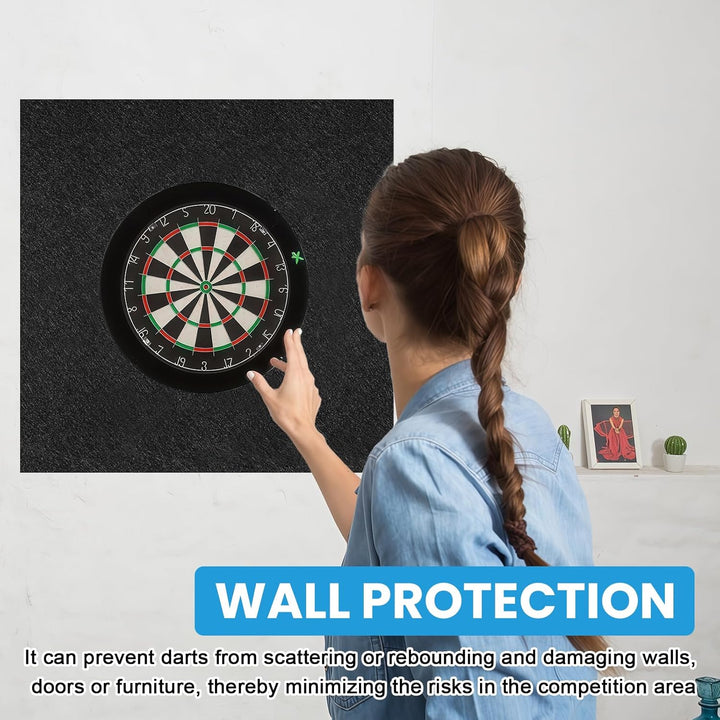4 Stück Surround Dartscheibe Umrandung: Dartboard Schutzring für 60 cm Dartscheibe, Wandschutz Ring,