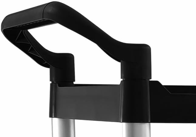 METRO Professional Servierwagen GPT1003, Polypropylen/Aluminio, 44 x 68.5 x 25 cm, schwarz