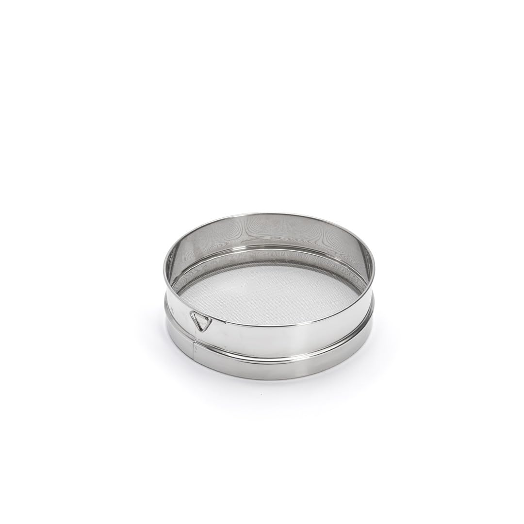 DeBuyer 4604.21 Mehlsieb, Edelstahl, Silber, 22,2 x 21,6 x 6,8 cm