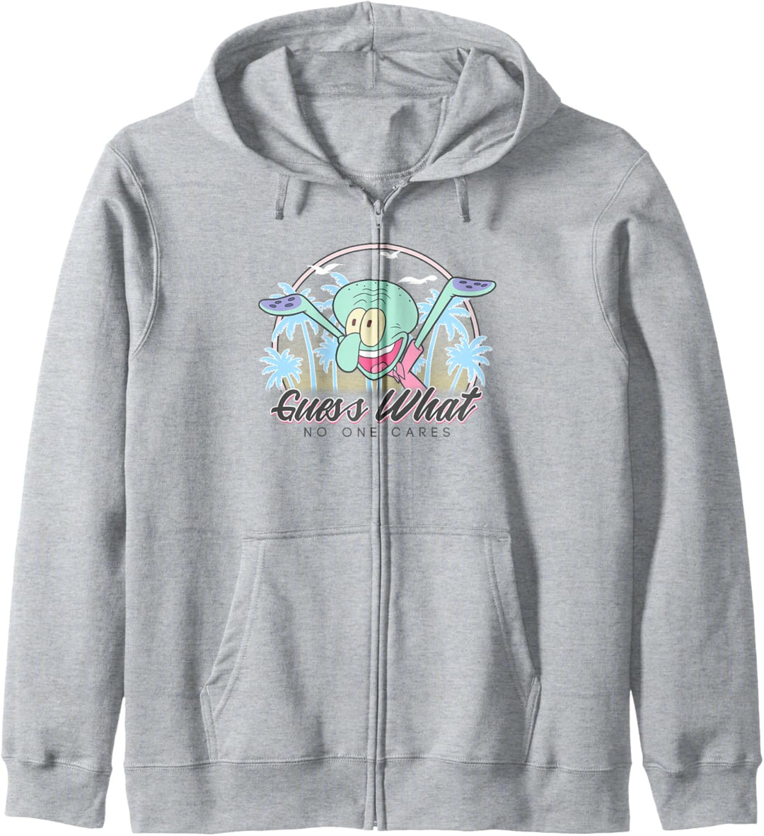 SpongeBob SquarePants Squidward Guess What No One Cares! Kapuzenjacke