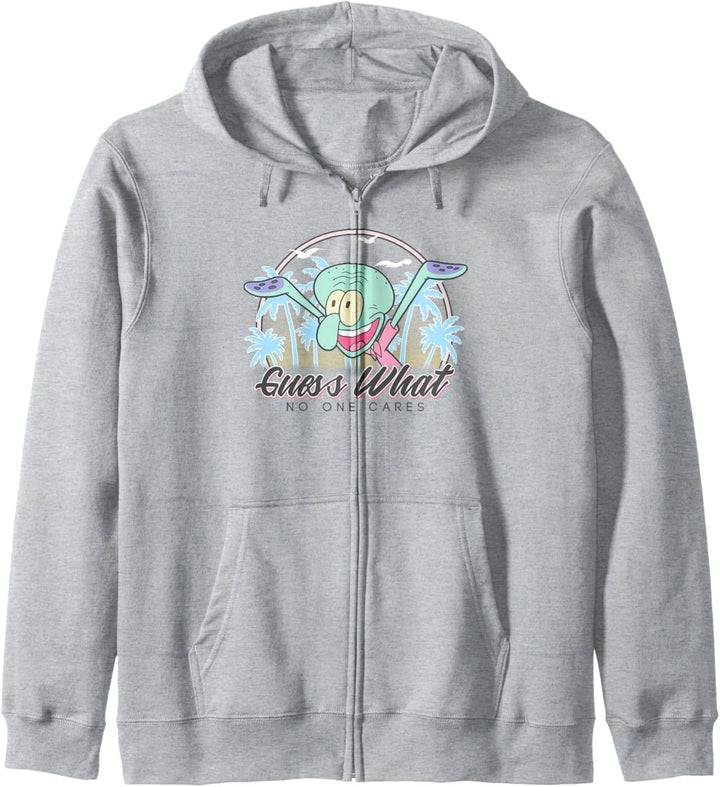 SpongeBob SquarePants Squidward Guess What No One Cares! Kapuzenjacke