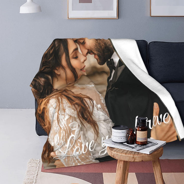 Easycosy personalisierte Decke für Paare - Geschenke für Sie Frauen Benutzerdefinierte Bild ersonali