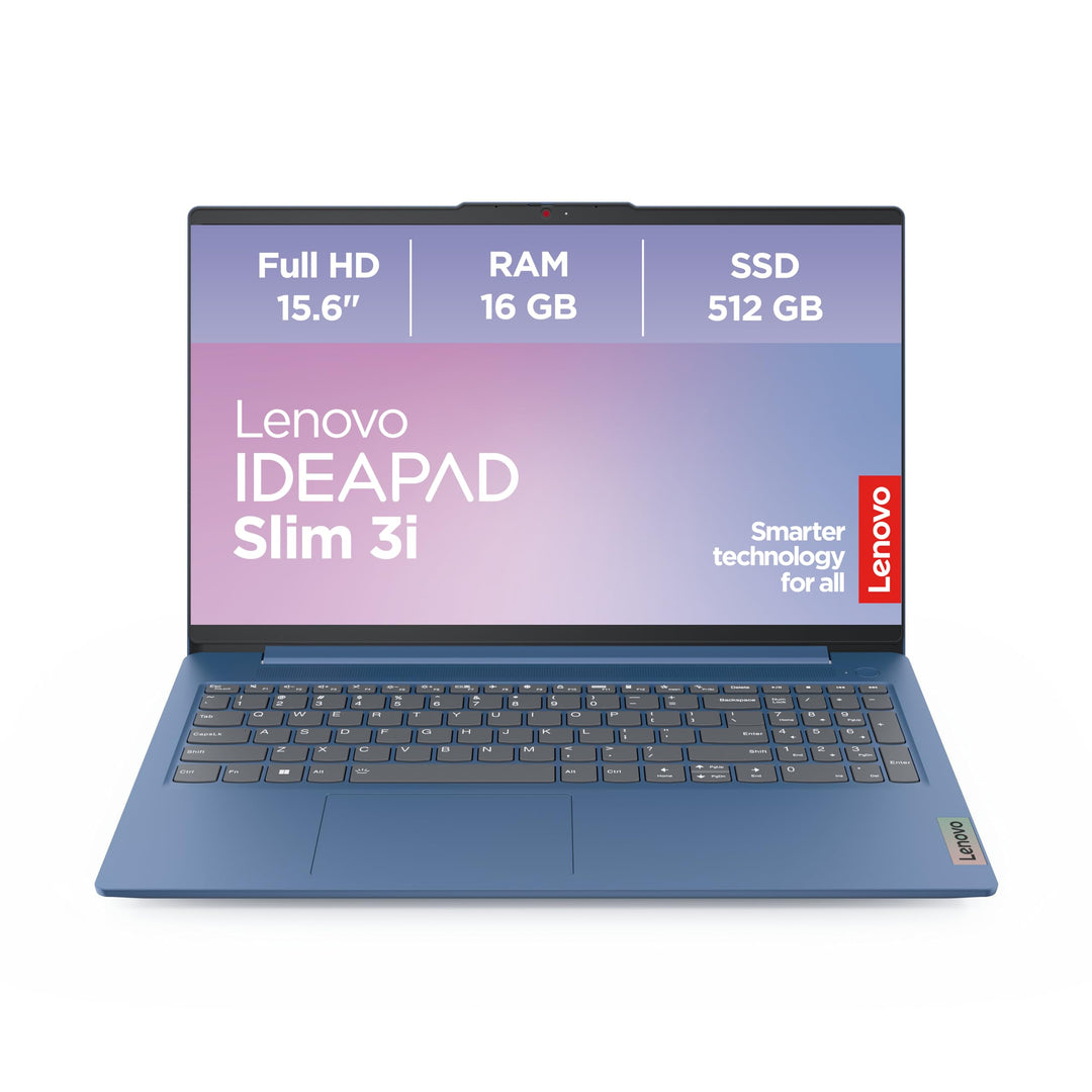 Lenovo IdeaPad Slim 3i Laptop | 15.6" Full HD Display | Intel UHD Grafik | Intel Core i5 | 16GB RAM