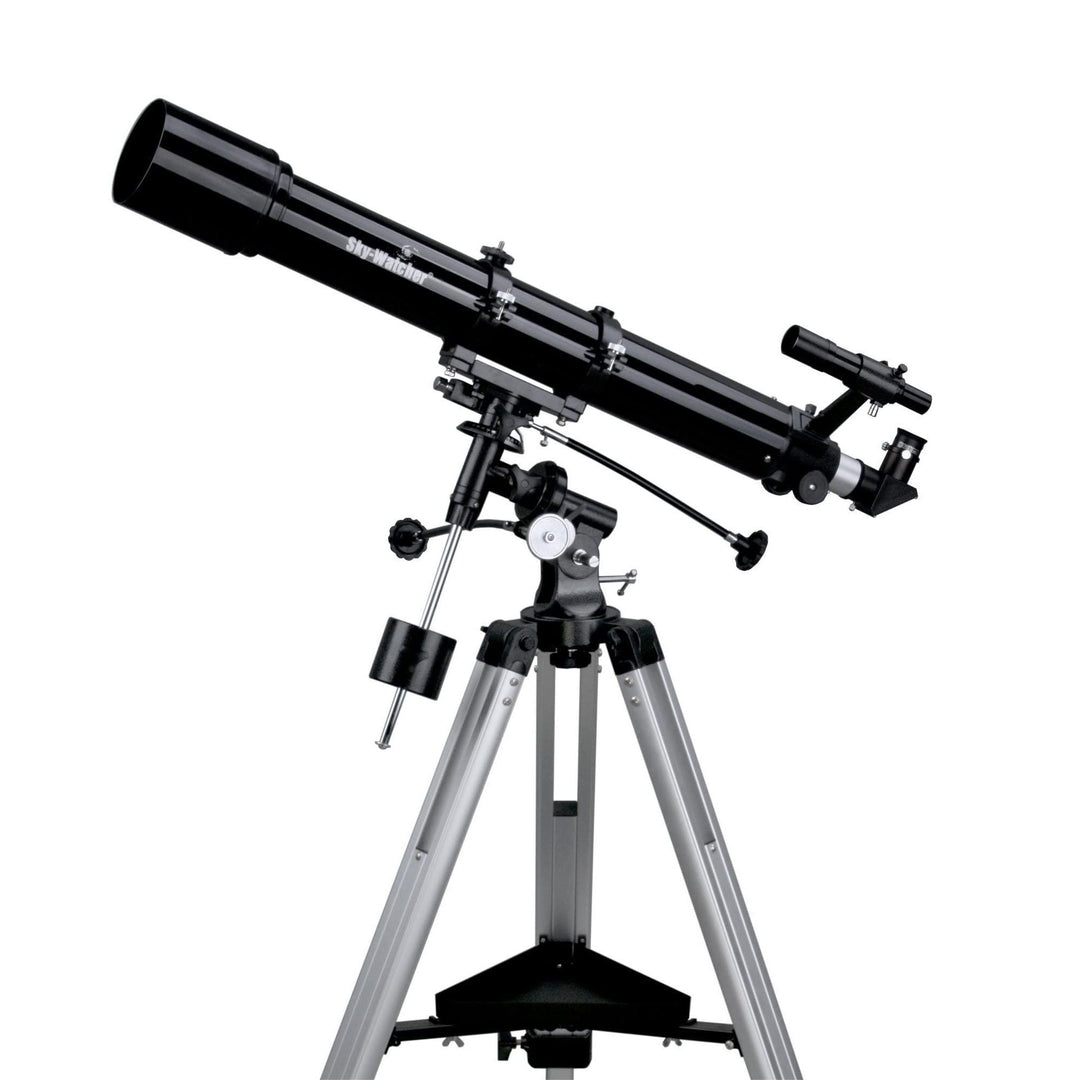 Sky-Watcher Evostar-90 (EQ-2) (90mm (3,5 Zoll), f/900) Refraktor Teleskop Silber