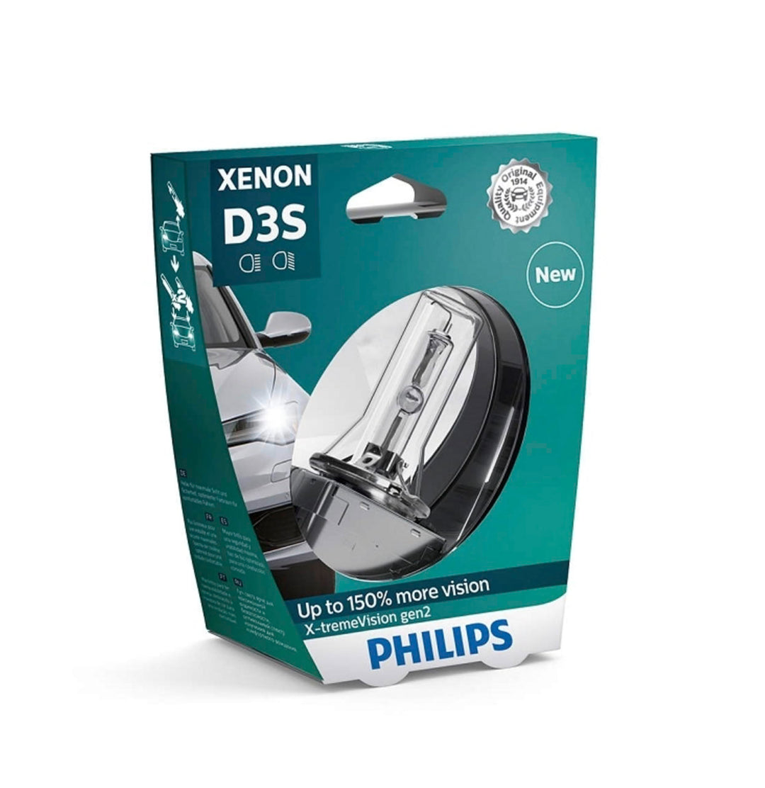 Philips 42403XV2S1 Xenon-Scheinwerferlampe X-tremeVision D3S Gen2, Einzelblister D3S