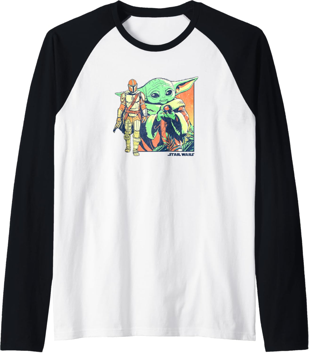 Star Wars The Mandalorian Child Fade Raglan
