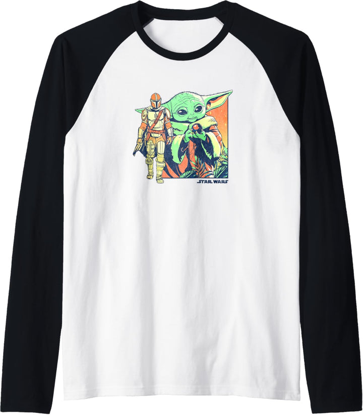 Star Wars The Mandalorian Child Fade Raglan