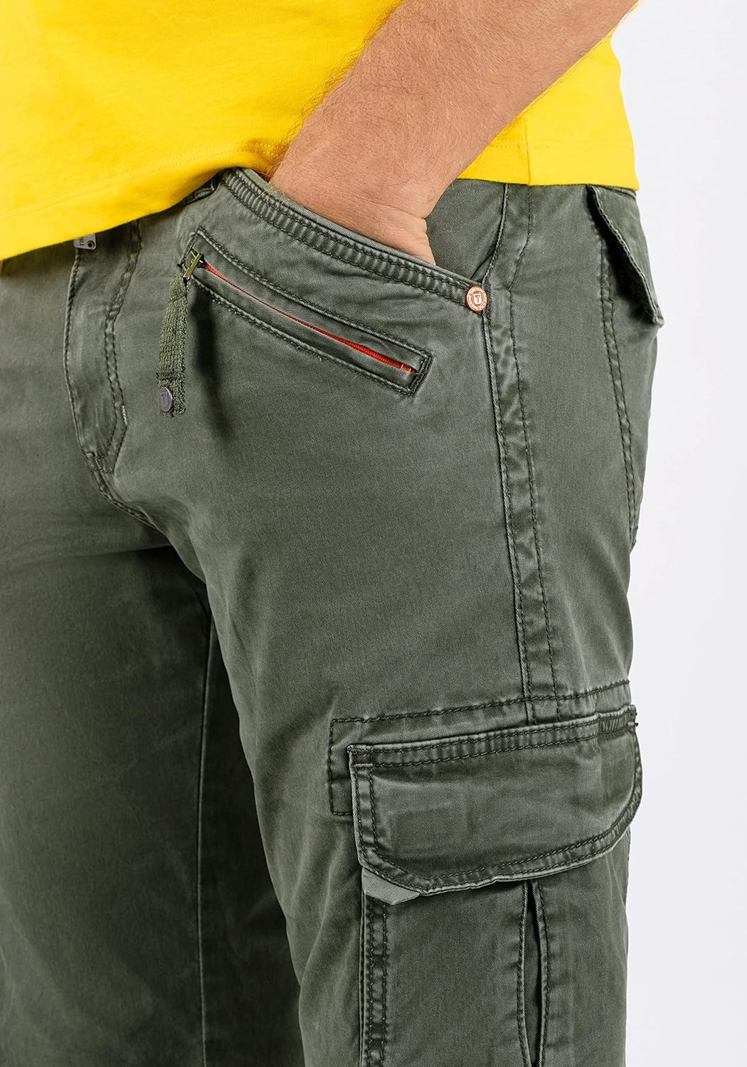Timezone Herren Freizeithose Regular Bentz 30W / 30L Olive Wood, 30W / 30L Olive Wood