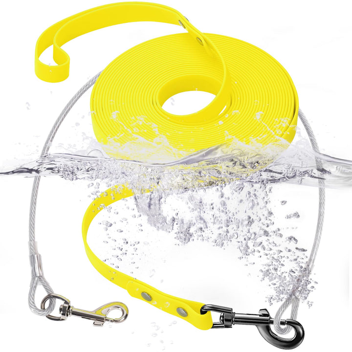 Wasserdicht Schleppleine für Hunde,mit Chew Proof Tie-Out Leinen,Wasserdicht Trainingsleine für Hund